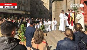 VIDÉO. À Rennes, le dimanche des Rameaux rassemble les catholiques dans les églises 