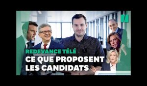 Présidentielle 2022: le programme des candidats sur la redevance télé