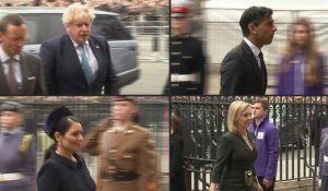 Cérémonie d'hommage au prince Philip: les membres du gouvernement arrivent à Westminster