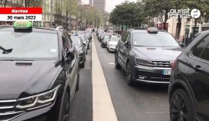 VIDÉO. Les taxis paralysent le centre-ville à Nantes