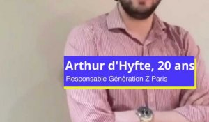 Présidentielle 2022 : Arthur d'Hyfte, membre de Génération Z