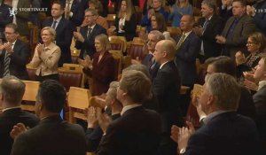 Standing ovation au Parlement norvégien pour le président ukrainien