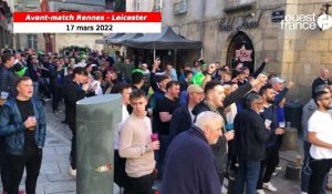 VIDÉO. Stade Rennais - Leicester : une centaine de supporters anglais rassemblés dans le centre-ville de Rennes
