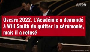 VIDÉO. Oscars 2022. L’Académie a demandé à Will Smith de quitter la cérémonie, mais il a refusé
