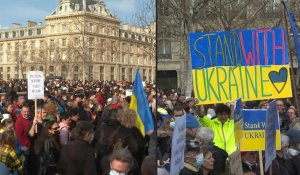 Paris: début du rassemblement en soutien à l'Ukraine place de la République