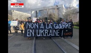 VIDÉO﻿. A Brest, plus de 3 000 manifestants contre la guerre en Ukraine