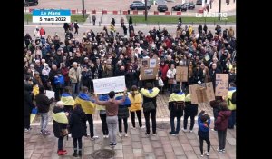 VIDÉO. Au Mans, 500 personnes rassemblées en soutien à l’Ukraine 
