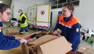 La ville de Calais, plateforme de tri des dons pour l’Ukraine dans la région