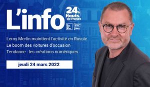 Le JT des Hauts-de-France du jeudi 24 mars 2022