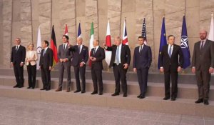 Photo de famille des dirigeants du G7 rassemblés à Bruxelles
