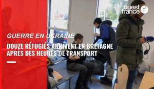 VIDÉO. Douze réfugiés ukrainiens arrivent en Bretagne après des heures de transport