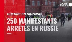 VIDÉO. Guerre en Ukraine : 250 manifestants arrêtés en Russie