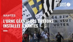 VIDÉO. L'urne géante des Bretons installée à Nantes