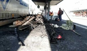 Les dégâts à la gare de Valenciennes après l'incendie mortel