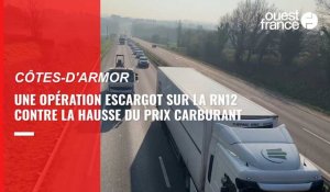 VIDÉO. Opération escargot entre Lamballe et Saint-Brieuc : "L'État fait la sourde oreille" 