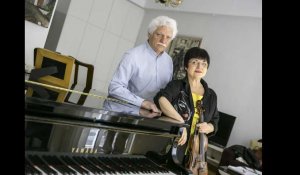 Saillagouse (66) - Le couple de musiciens russo-ukrainien interprètent "Songerie" composée à Saillagouse