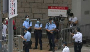 Police autour du tribunal de Hong Kong pour le premier procès au nom de la loi sécurité nationale