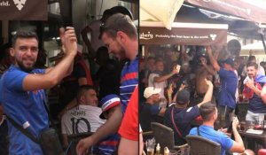 Euro-2020: Les supporters mettent l'ambiance à Bucarest avant France-Suisse