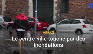 Le centre-ville d'Arras touché par des inondations