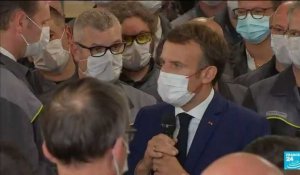 France : Emmanuel Macron accueilli par Xavier Bertrand à l’usine Renault de Douai