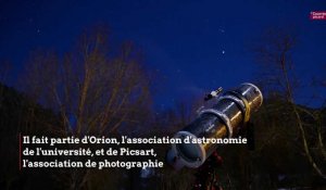 Tanguy Delhaye, étudiant à l'Université de technologie de Compiègne, passionné d'astrophysique, fait des photos du ciel sur son temps libre