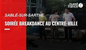 VIDÉO. Soirée  breakdance dans le centre-ville de Sablé