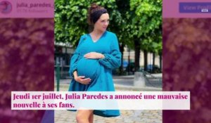 Julia Paredes de retour "au bloc" après son accouchement, elle évoque un "coup dur"