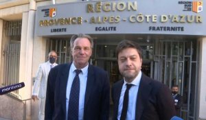 Régionales: Renaud Muselier arrive au conseil régional pour sa réélection