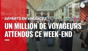 VIDÉO. Départs en vacances : un million de voyageurs attendus ce week-end par la SNCF