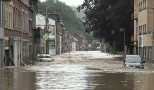 Intempéries: la ville belge de Purgatoire inondée après de fortes pluies