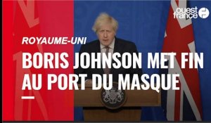 VIDÉO. Covid-19 : Boris Johnson lève l'obligation du port du masque au Royaume-Uni 