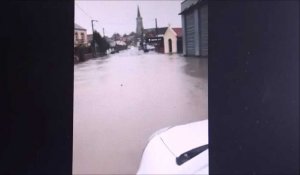 Inondations à Croisilles (62), dimanche 4 juillet 2021