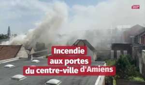 Incendie aux portes du centre-ville d'Amiens