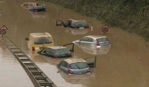 Inondations en Allemagne: le colossal travail de déblaiement débute à Erftstadt