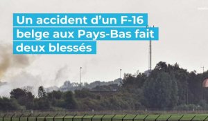 Accident d’un F-16 belge aux Pays-Bas: il y a deux blessés.