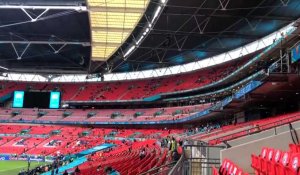 EURO 2021 - Stade de Wembley à Londres avant Italie - Espagne le 6 juillet 2021