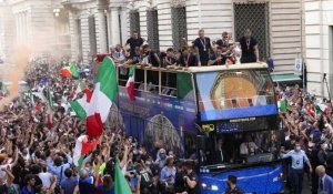 Euro 2020 : retour triomphal en Italie pour les champions d'Europe de football