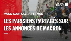VIDÉO. Pass sanitaire étendu : les Parisiens sont partagés sur les annonces de Macron