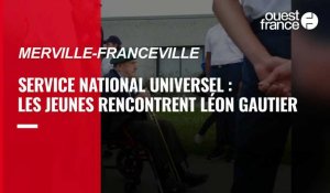 VIDEO. Léon Gautier à la rencontre des jeunes du SNU à Merville-Franceville