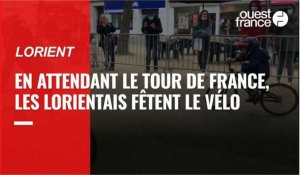 VIDEO. En attendant le Tour de France, les Lorientais fêtent le vélo