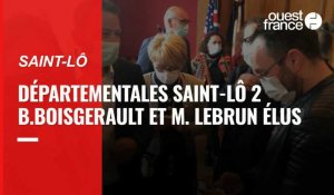 Élections départementales à Saint-Lô 2 : le binôme Boisgerault - Lebrun est élu