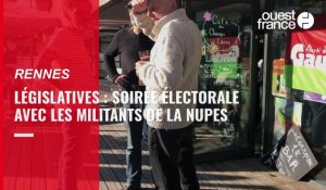 VIDÉO. Législatives en Ille-et-Vilaine : à Rennes, soirée électorale avec les militants de la Nupes