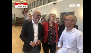 VIDÉO. Résultats législatives : la réaction du candidat Damien Girard (Nupes) arrivé en tête du premier tour dans la circonscription de Lorient
