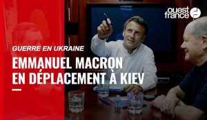 VIDÉO. Guerre en Ukraine : Macron à Kiev pour adresser « un message d'unité européenne »