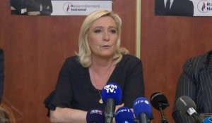 Législatives: Le Pen juge que le déplacement de Macron à Kiev "a un but électoraliste"