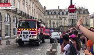 VIDÉO. Les pompiers défilent pour dire au revoir à la caserne Saint-Georges à Rennes