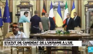 L'Union Européenne favorable à la candidature de l'Ukraine.