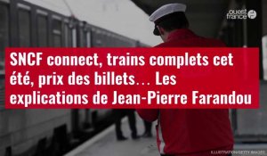 VIDÉO. SNCF connect, trains complets cet été, prix des billets… Les explications de Jean-P
