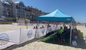 Étape des championnats de France de beach volley à Dunkerque