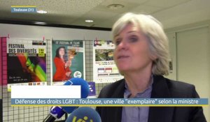 La nouvelle ministre chargée de l'égalité femmes-hommes, Isabelle Lonvis-Rome, en visite à Toulouse
